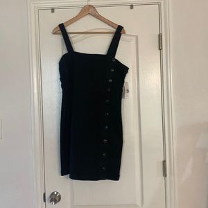 NWT Nordstrom Ten Sixty Sherman XL black denim dress
